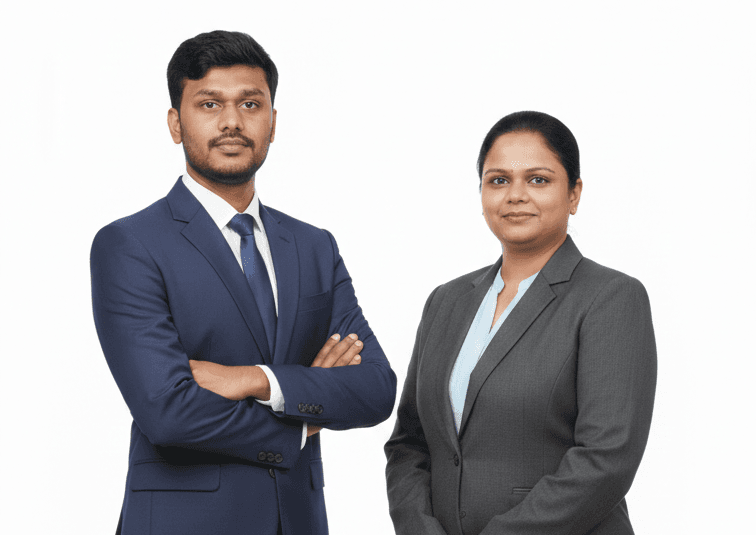 Sarah Ingrid and Premkumar — Founders of Study France, India's France study consultants